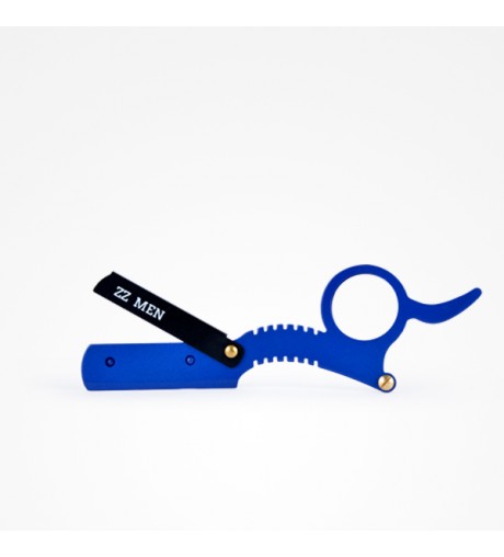 Navaja Corte Forma Tijera Razor Scissors Blue