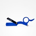 Navaja Corte Forma Tijera Razor Scissors Blue