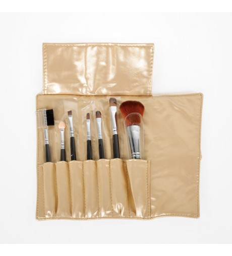 Set Estuche 7 Pinceles Maquillaje Pelo SintéticoTika Bifull