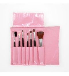 Set Estuche 7 Pinceles Maquillaje Pelo Sintético Tika Bifull