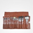 Set Estuche 18 Pinceles Maquillaje Pelo Sintético Cleissy Bifull